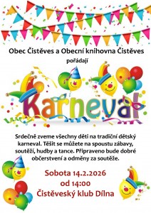 pozvánka na dětský karneval