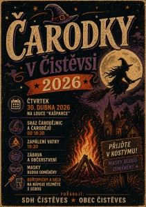 Pozvánka na čarodějnice 2026
